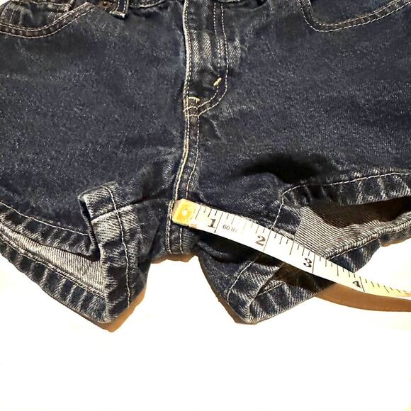 Levi's Dark Blue Wash Denim Jean Shorts Girls Size 8 - Picture 5 of 5